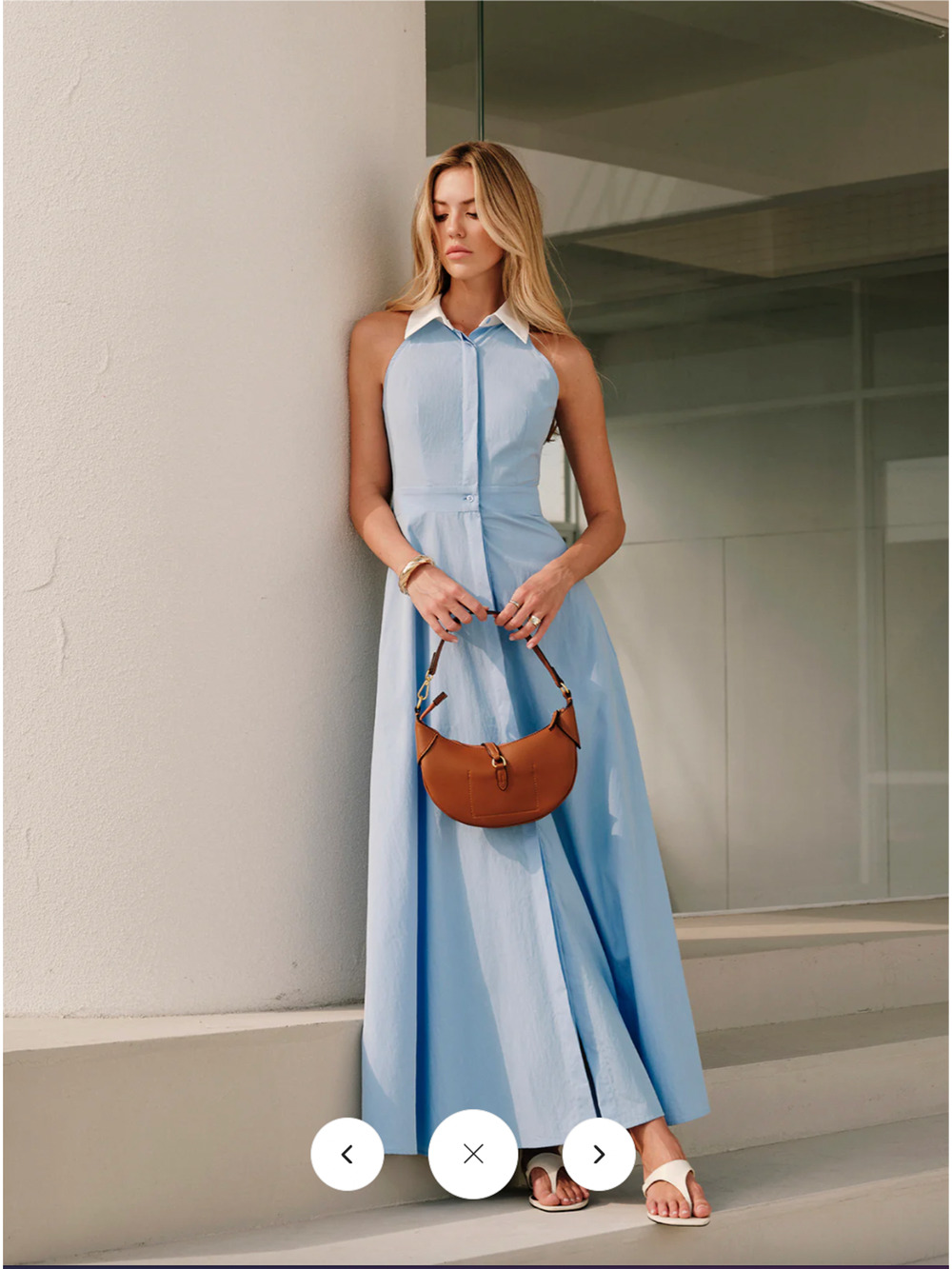 Copied - Copied - NWT Commense Button Sleeveless Collar Dress Sz L